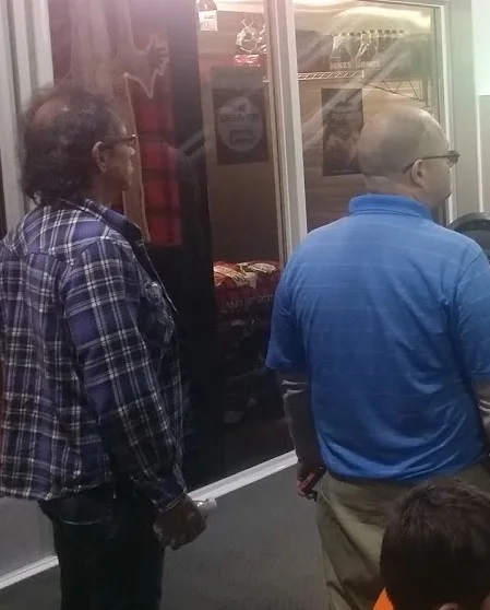 Frank and Stephen waiting for the clue